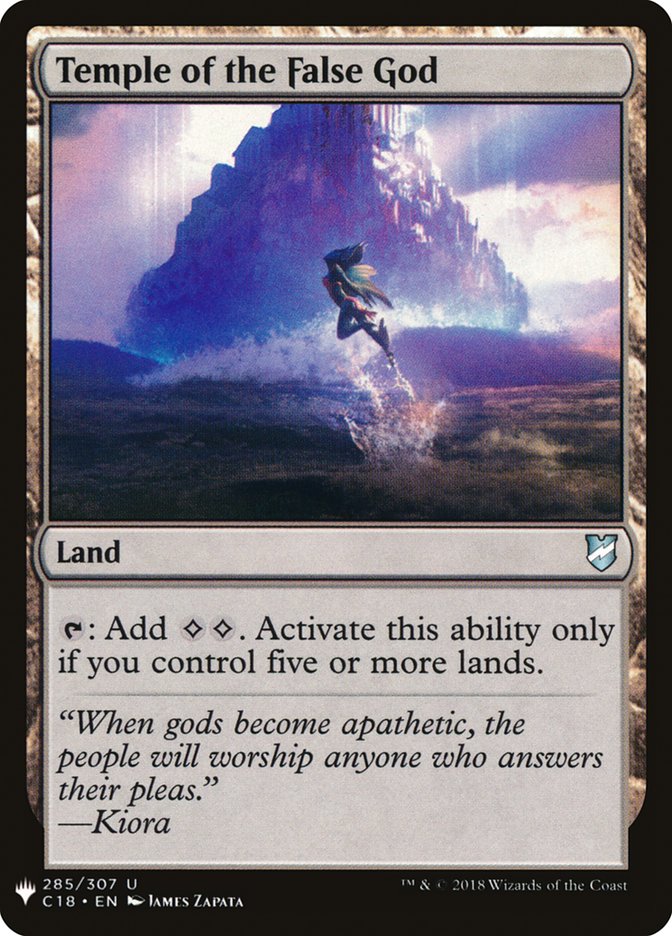 Temple of the False God [Mystery Booster] | Jomio and Rueliete's Cards and Comics