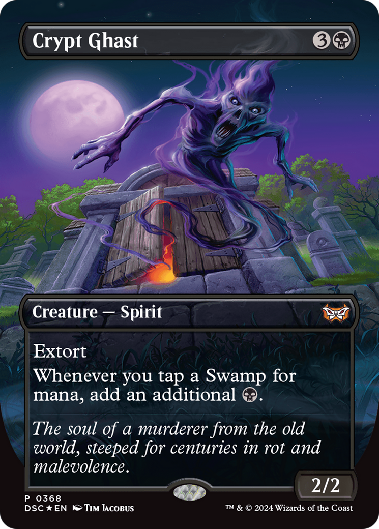 Crypt Ghast (Borderless) [Duskmourn: House of Horror Commander] | Jomio and Rueliete's Cards and Comics