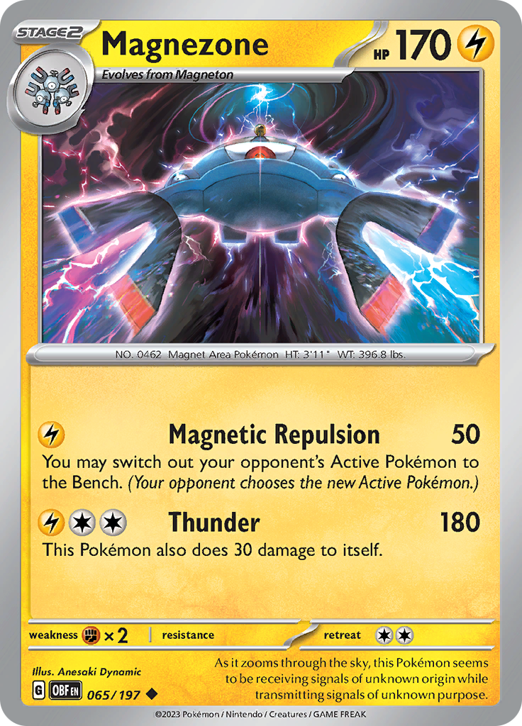 Magnezone (065/197) [Scarlet & Violet: Obsidian Flames] | Jomio and Rueliete's Cards and Comics