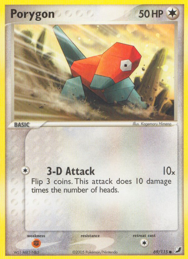 Porygon (69/115) [EX: Unseen Forces] | Jomio and Rueliete's Cards and Comics