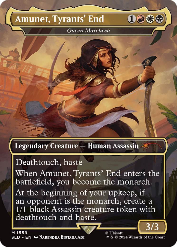 Amunet, Tyrants' End - Queen Marchesa (Rainbow Foil) [Secret Lair Drop Series] | Jomio and Rueliete's Cards and Comics