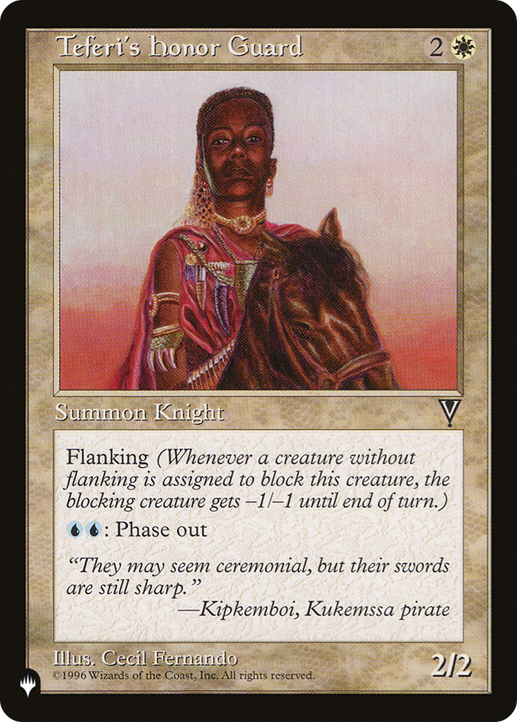 Teferi's Honor Guard [The List] | Jomio and Rueliete's Cards and Comics