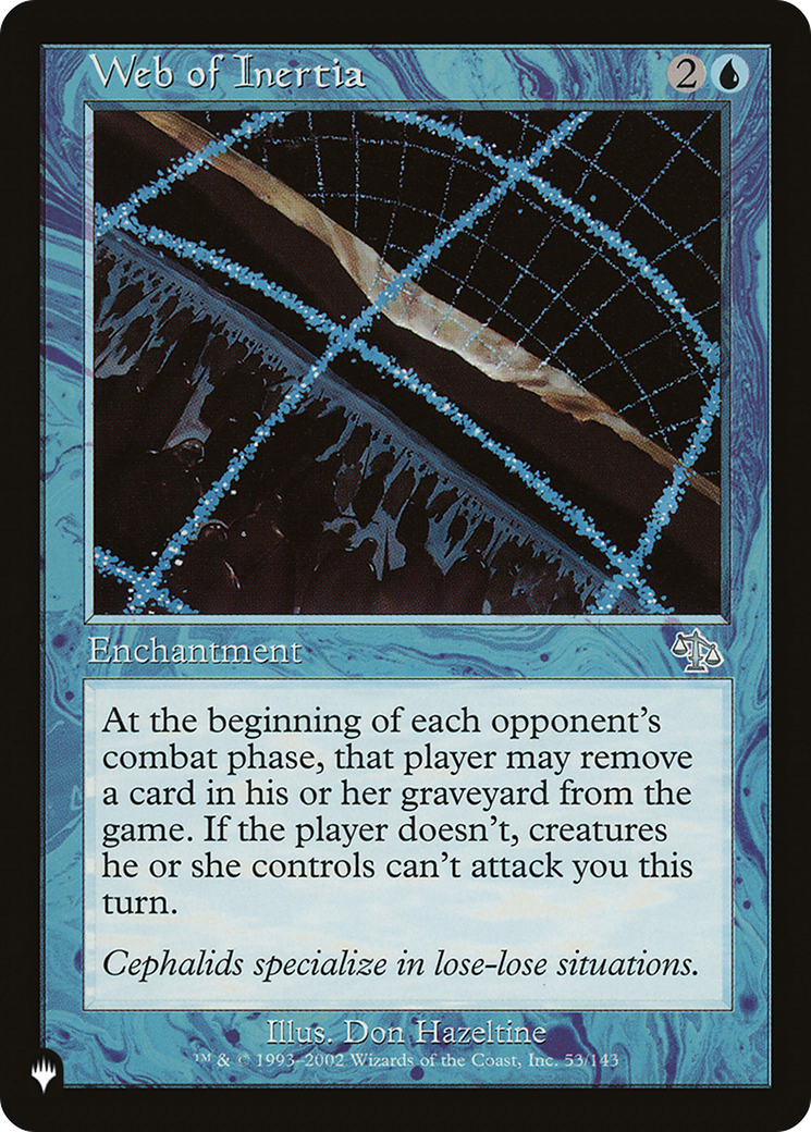 Web of Inertia [The List] | Jomio and Rueliete's Cards and Comics