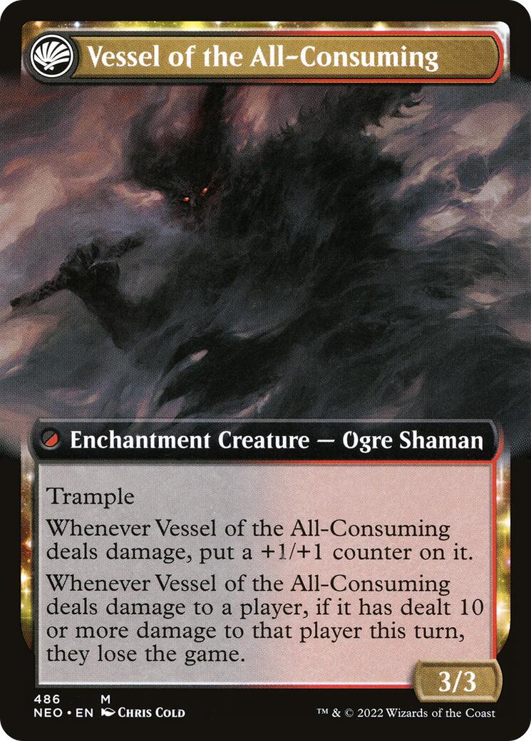 Hidetsugu Consumes All // Vessel of the All-Consuming (Extended Art) [Kamigawa: Neon Dynasty] | Jomio and Rueliete's Cards and Comics