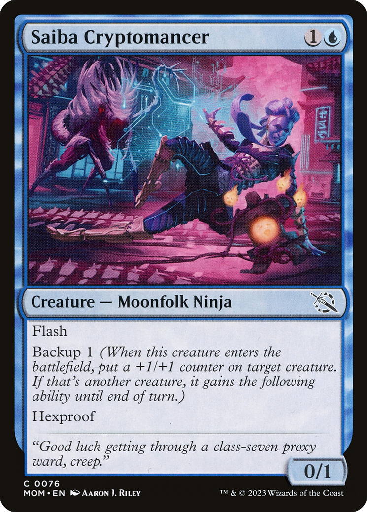 Saiba Cryptomancer [March of the Machine] | Jomio and Rueliete's Cards and Comics