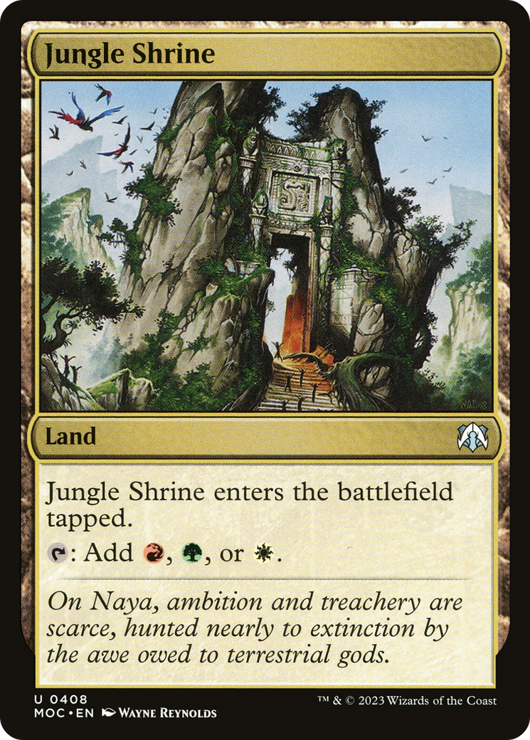 Jungle Shrine [March of the Machine Commander] | Jomio and Rueliete's Cards and Comics