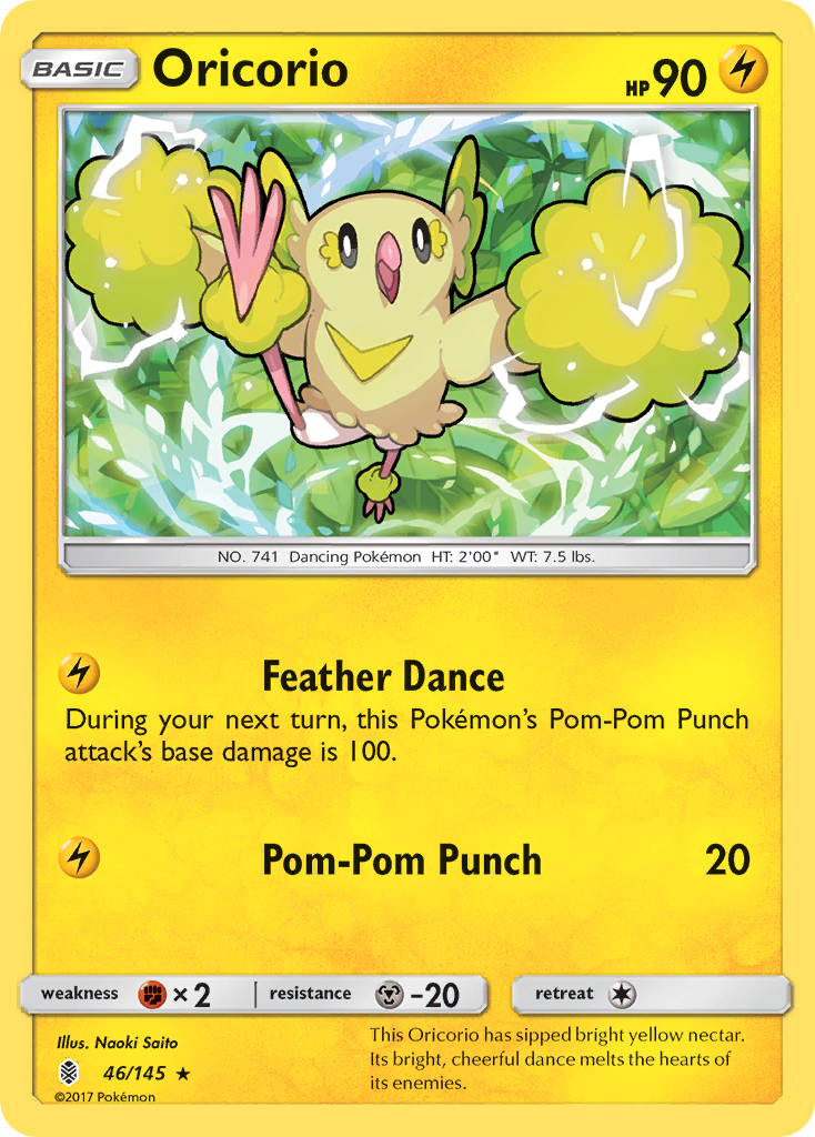 Oricorio (46/145) [Sun & Moon: Guardians Rising] | Jomio and Rueliete's Cards and Comics