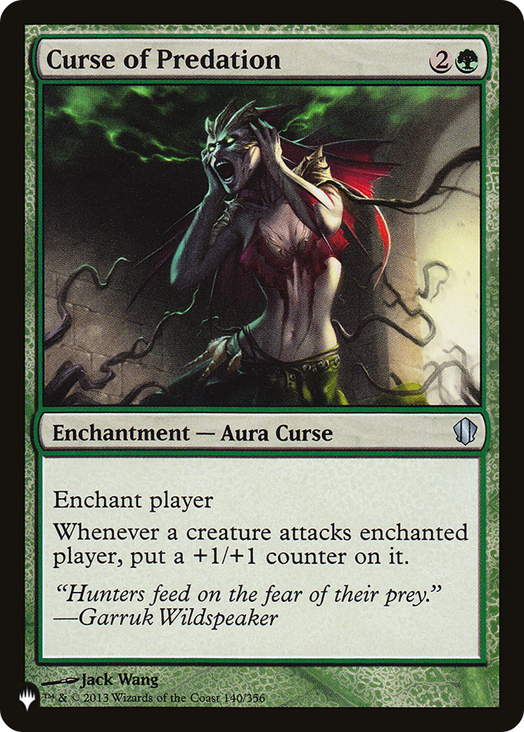 Curse of Predation [The List] | Jomio and Rueliete's Cards and Comics