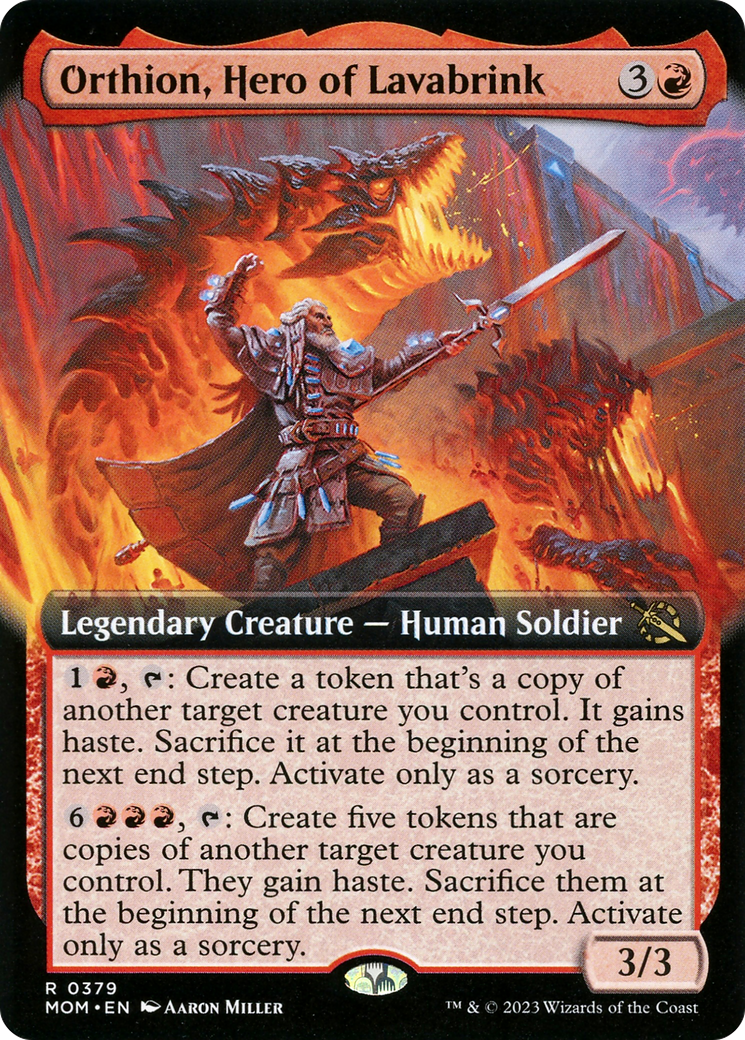 Orthion, Hero of Lavabrink (Extended Art) [March of the Machine] | Jomio and Rueliete's Cards and Comics