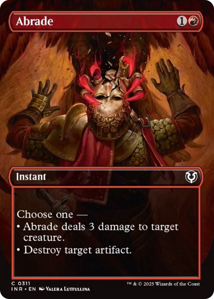 Abrade (Borderless) [Innistrad Remastered] | Jomio and Rueliete's Cards and Comics