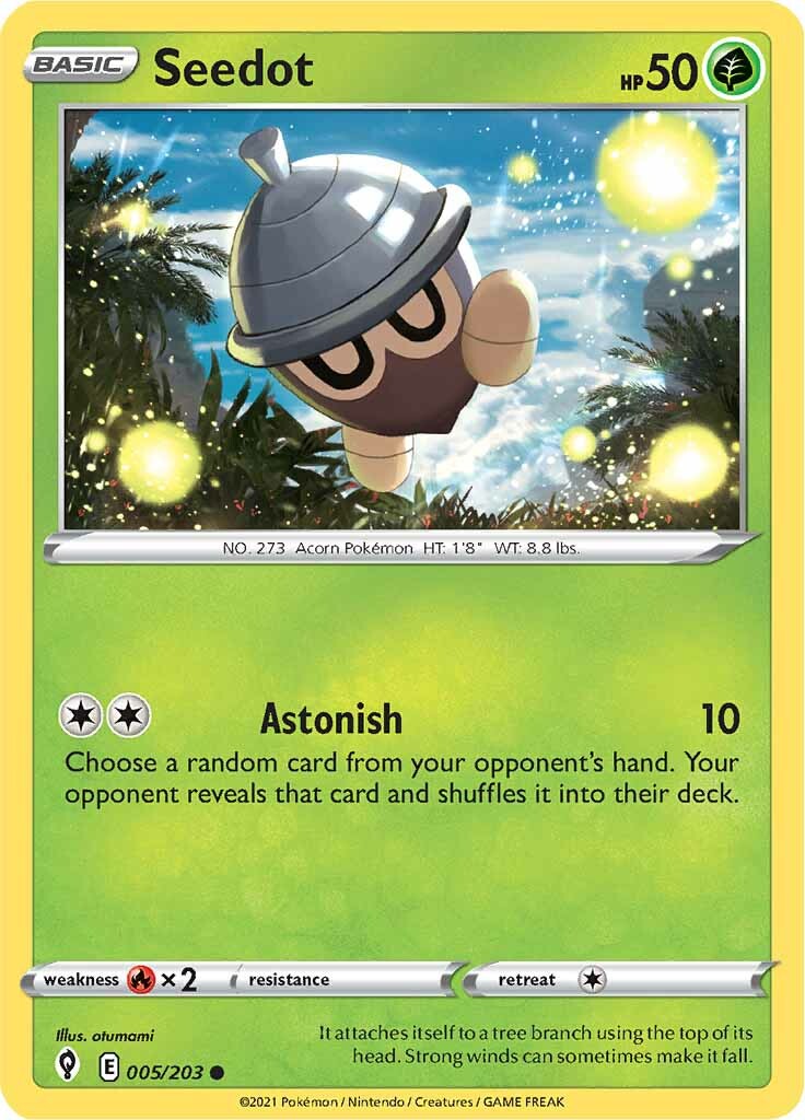 Seedot (005/203) [Sword & Shield: Evolving Skies] | Jomio and Rueliete's Cards and Comics