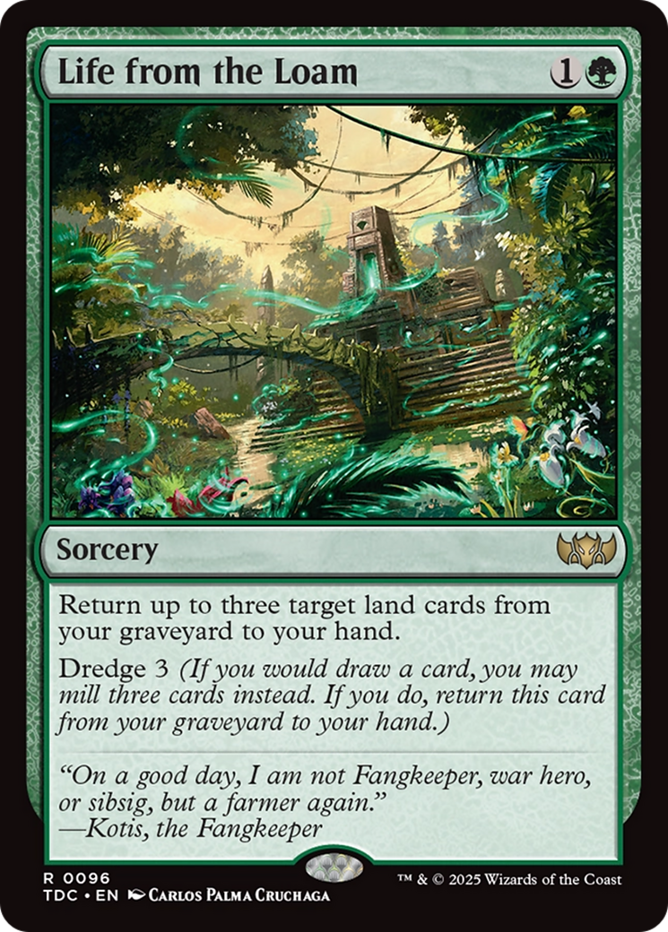 Life from the Loam [Tarkir: Dragonstorm Commander] | Jomio and Rueliete's Cards and Comics