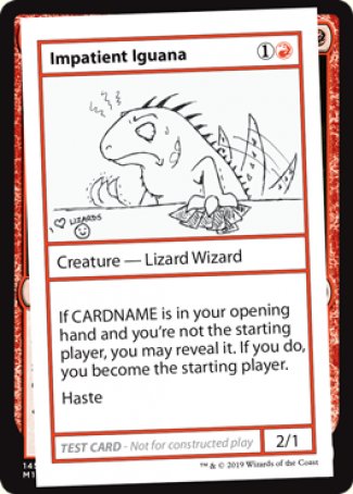 Impatient Iguana (2021 Edition) [Mystery Booster Playtest Cards] | Jomio and Rueliete's Cards and Comics