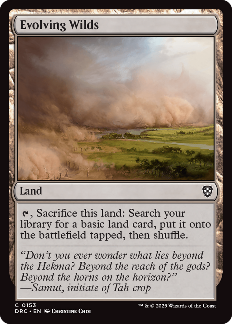 Evolving Wilds [Aetherdrift Commander] | Jomio and Rueliete's Cards and Comics