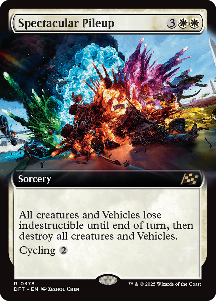 Spectacular Pileup (Extended Art) [Aetherdrift] | Jomio and Rueliete's Cards and Comics
