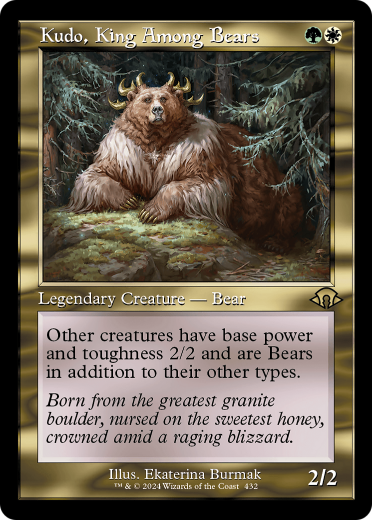 Kudo, King Among Bears (Retro) [Modern Horizons 3] | Jomio and Rueliete's Cards and Comics