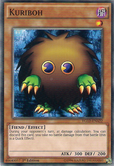 Kuriboh [YGLD-ENA22] Common | Jomio and Rueliete's Cards and Comics