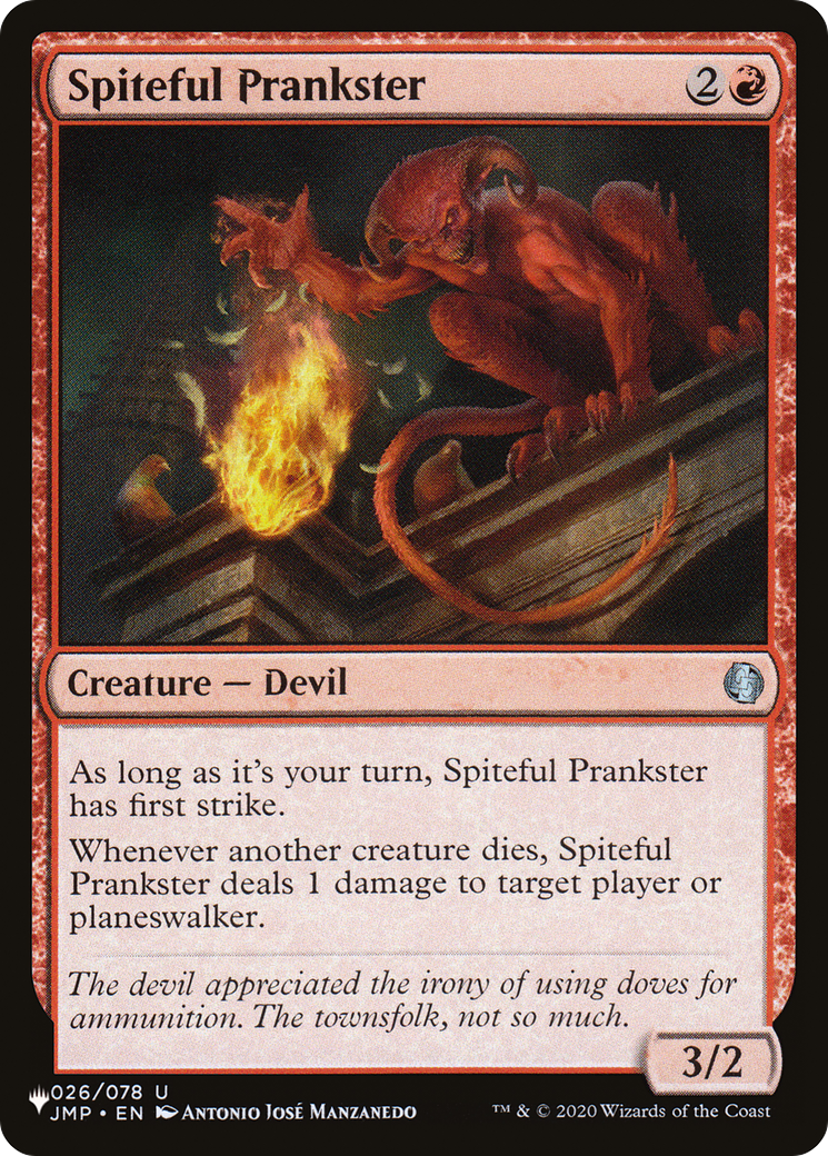 Spiteful Prankster [The List] | Jomio and Rueliete's Cards and Comics