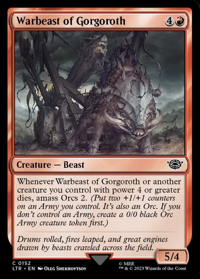 Warbeast of Gorgoroth [The Lord of the Rings: Tales of Middle-Earth] | Jomio and Rueliete's Cards and Comics