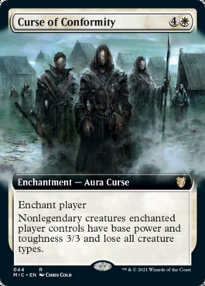 Curse of Conformity (Extended Art) [Innistrad: Midnight Hunt Commander] | Jomio and Rueliete's Cards and Comics