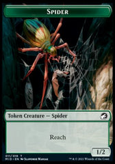 Spirit // Spider Double-Sided Token [Innistrad: Midnight Hunt Tokens] | Jomio and Rueliete's Cards and Comics