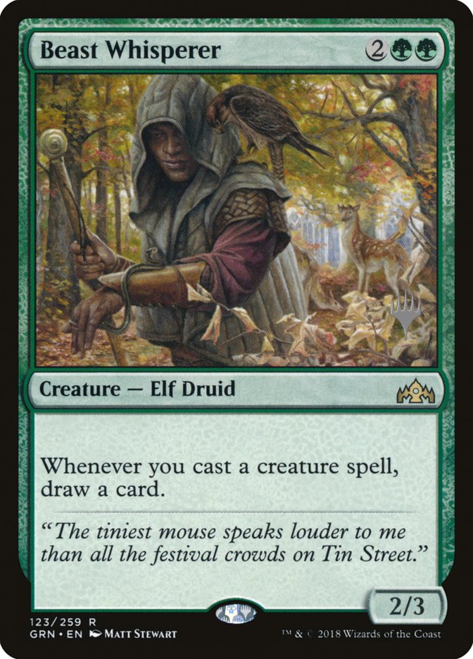 Beast Whisperer (Promo Pack) [Guilds of Ravnica Promos] | Jomio and Rueliete's Cards and Comics