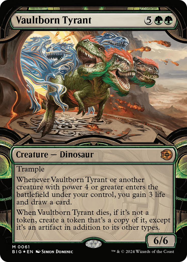 Vaultborn Tyrant (Showcase) (Raised Foil) [Outlaws of Thunder Junction: The Big Score] | Jomio and Rueliete's Cards and Comics