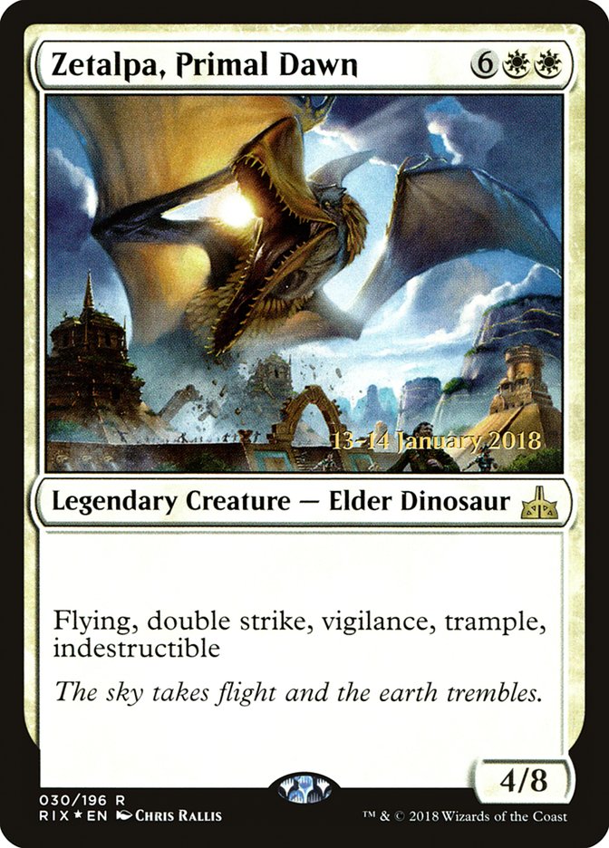Zetalpa, Primal Dawn [Rivals of Ixalan Prerelease Promos] | Jomio and Rueliete's Cards and Comics