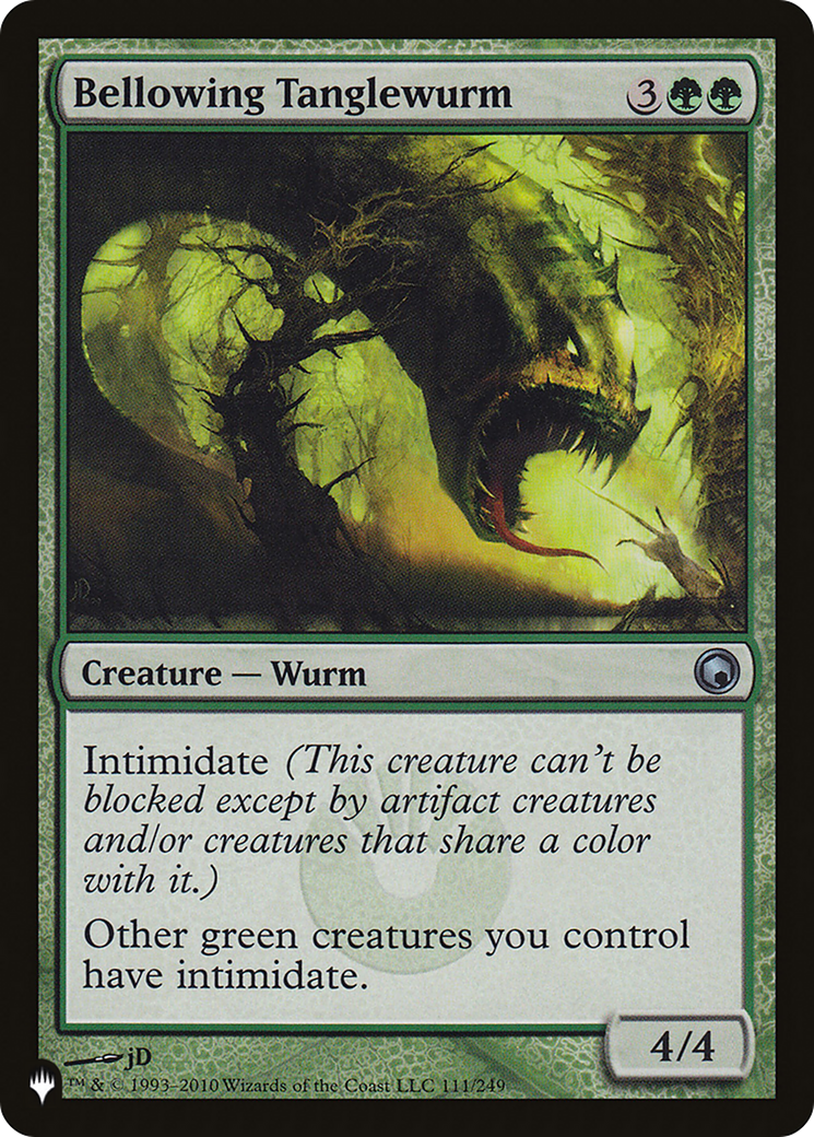 Bellowing Tanglewurm [The List] | Jomio and Rueliete's Cards and Comics