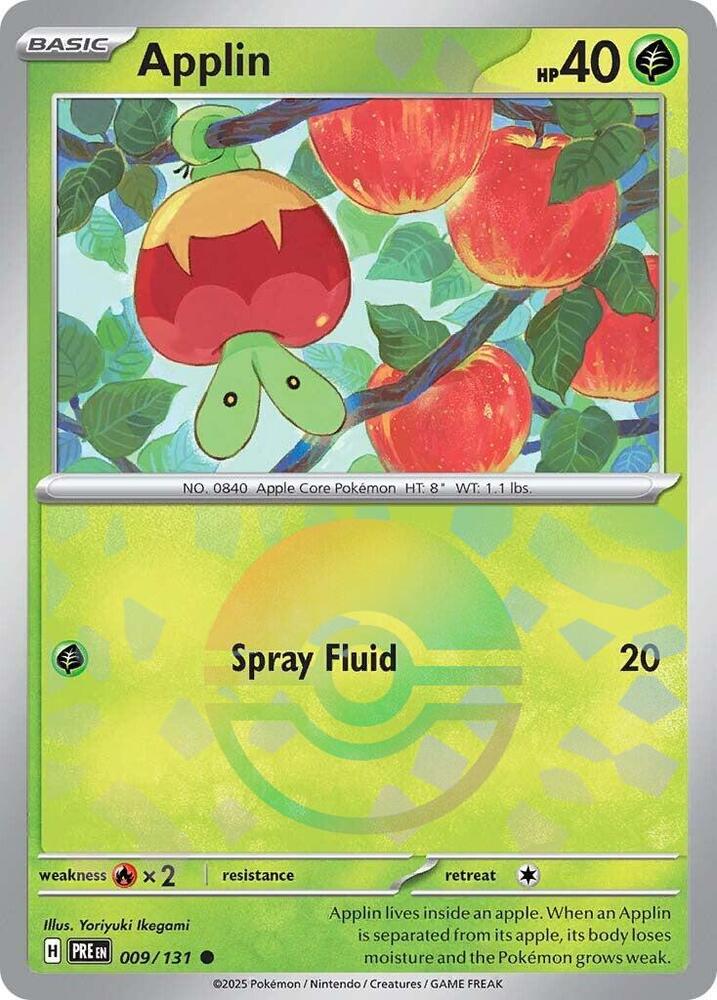 Applin (009/131) (Poke Ball Pattern) [Scarlet & Violet: Prismatic Evolutions] | Jomio and Rueliete's Cards and Comics