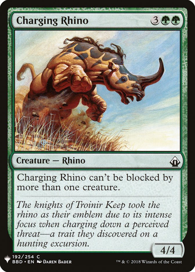 Charging Rhino [Mystery Booster] | Jomio and Rueliete's Cards and Comics
