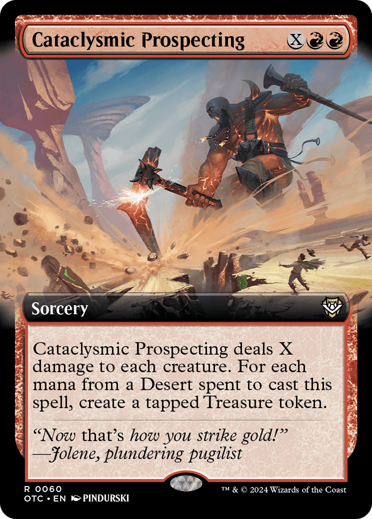 Cataclysmic Prospecting (Extended Art) [Outlaws of Thunder Junction Commander] | Jomio and Rueliete's Cards and Comics