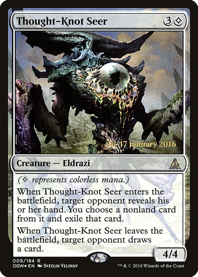 Thought-Knot Seer [Oath of the Gatewatch Prerelease Promos] | Jomio and Rueliete's Cards and Comics