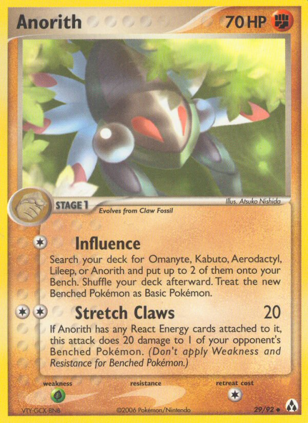 Anorith (29/92) [EX: Legend Maker] | Jomio and Rueliete's Cards and Comics