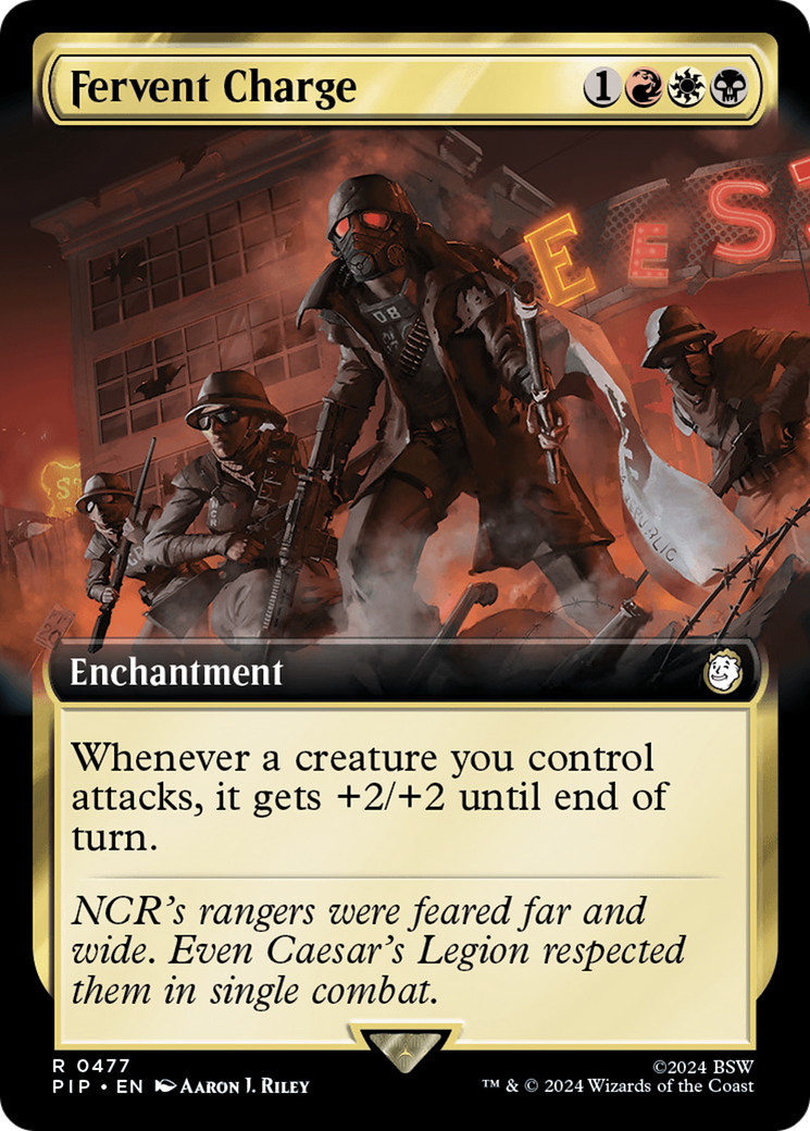 Fervent Charge (Extended Art) [Fallout] | Jomio and Rueliete's Cards and Comics