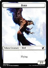 Bird (002) // Sculpture Double-Sided Token [Commander 2019 Tokens] | Jomio and Rueliete's Cards and Comics