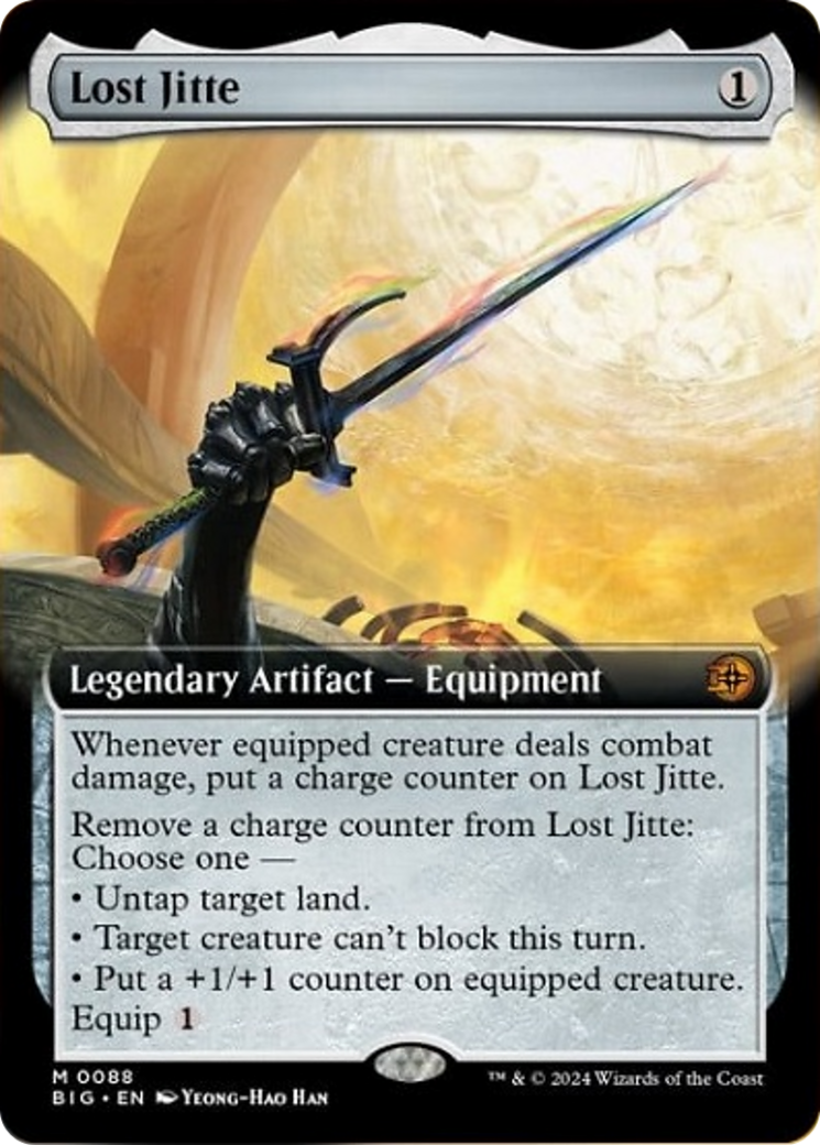 Lost Jitte (Extended Art) [Outlaws of Thunder Junction: The Big Score] | Jomio and Rueliete's Cards and Comics