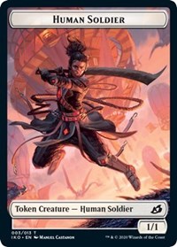 Human Soldier (003) // Zombie Double-Sided Token [Commander 2020 Tokens] | Jomio and Rueliete's Cards and Comics