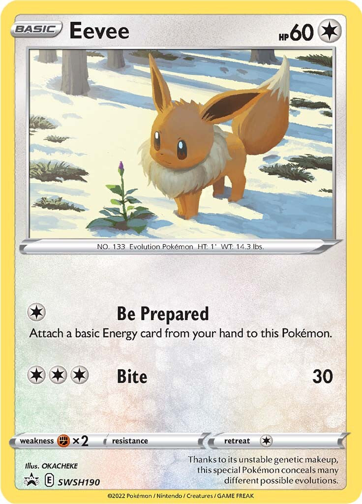 Eevee (SWSH190) [Sword & Shield: Black Star Promos] | Jomio and Rueliete's Cards and Comics