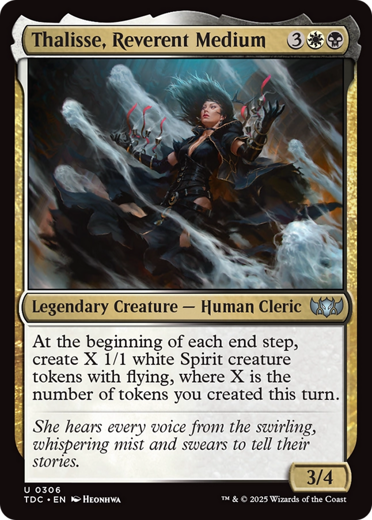 Thalisse, Reverent Medium [Tarkir: Dragonstorm Commander] | Jomio and Rueliete's Cards and Comics