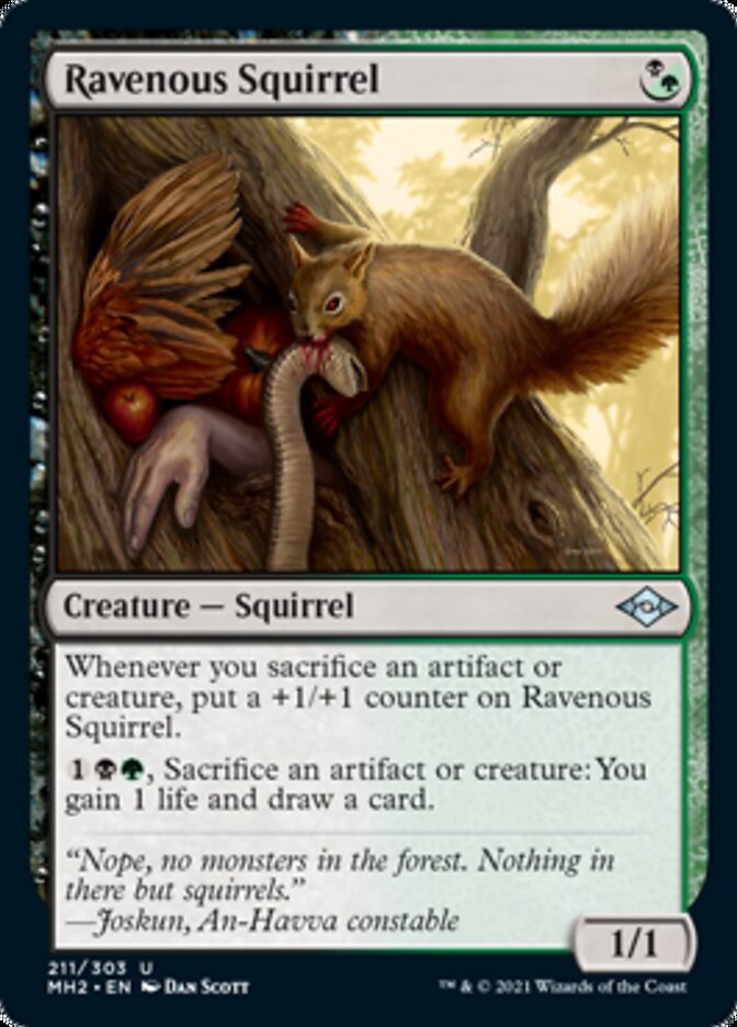 Ravenous Squirrel [Modern Horizons 2] | Jomio and Rueliete's Cards and Comics