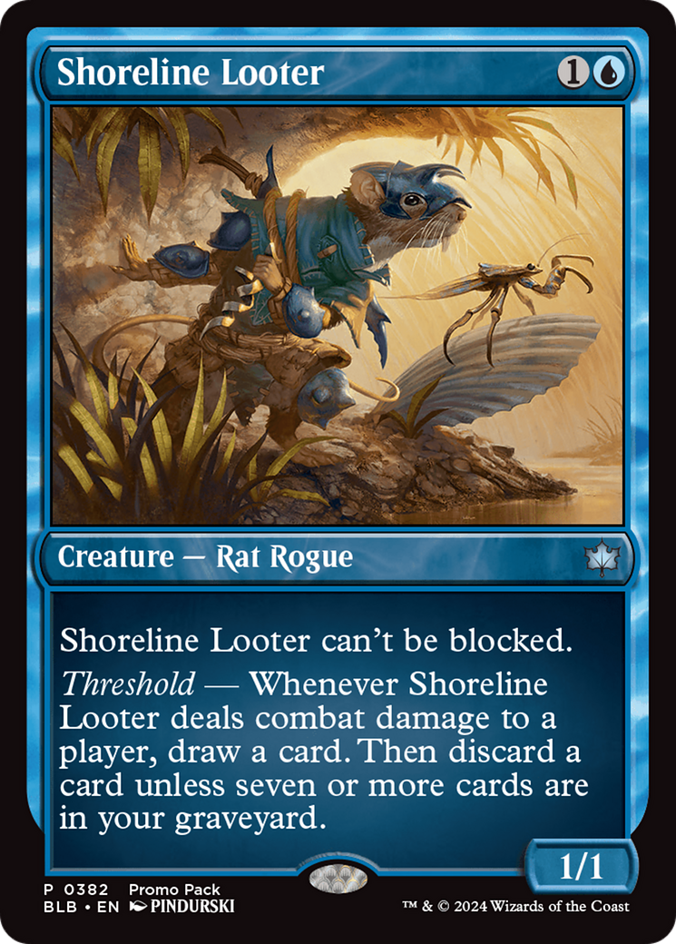 Shoreline Looter [Bloomburrow Promos] | Jomio and Rueliete's Cards and Comics