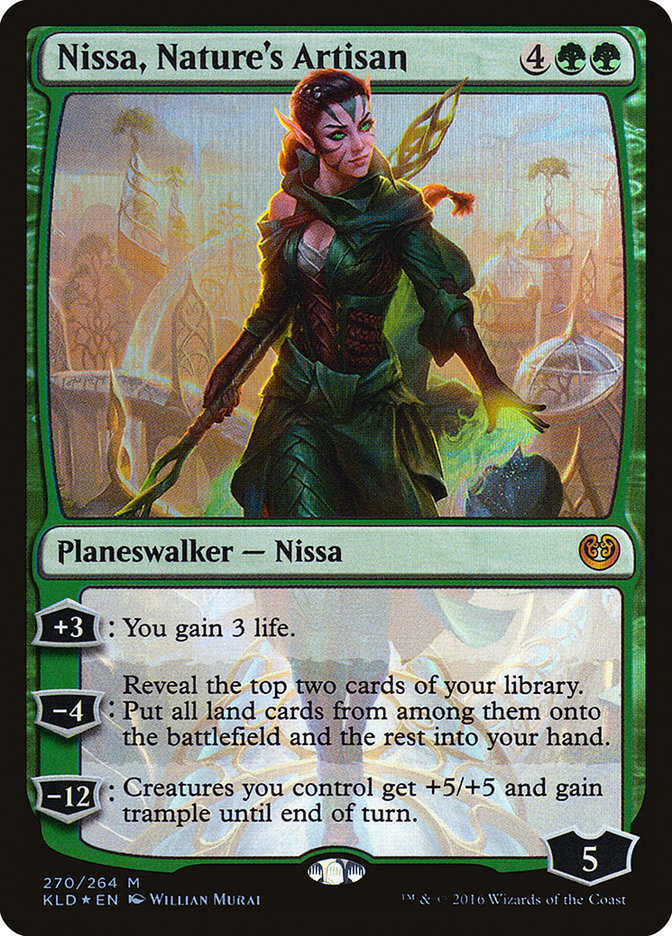 Nissa, Nature's Artisan [Kaladesh] | Jomio and Rueliete's Cards and Comics