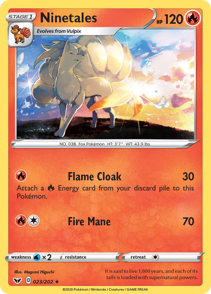 Ninetales (023/202) [Sword & Shield: Base Set] | Jomio and Rueliete's Cards and Comics