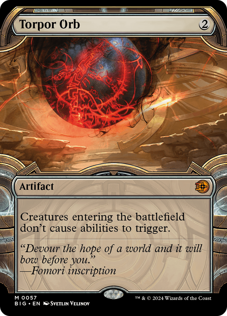 Torpor Orb (Showcase) [Outlaws of Thunder Junction: The Big Score] | Jomio and Rueliete's Cards and Comics