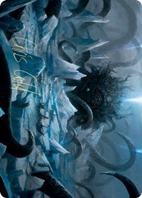 Icebreaker Kraken Art Card (Gold-Stamped Signature) [Kaldheim Art Series] | Jomio and Rueliete's Cards and Comics