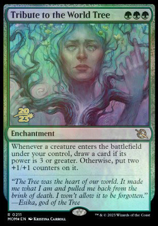 Tribute to the World Tree [March of the Machine Prerelease Promos] | Jomio and Rueliete's Cards and Comics
