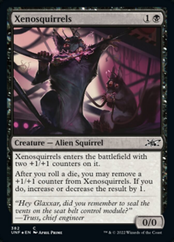 Xenosquirrels (Galaxy Foil) [Unfinity] | Jomio and Rueliete's Cards and Comics