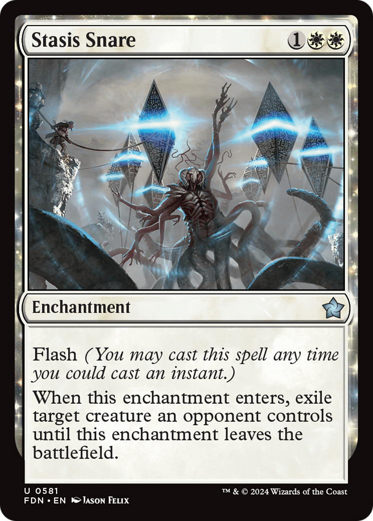 Stasis Snare [Foundations] | Jomio and Rueliete's Cards and Comics