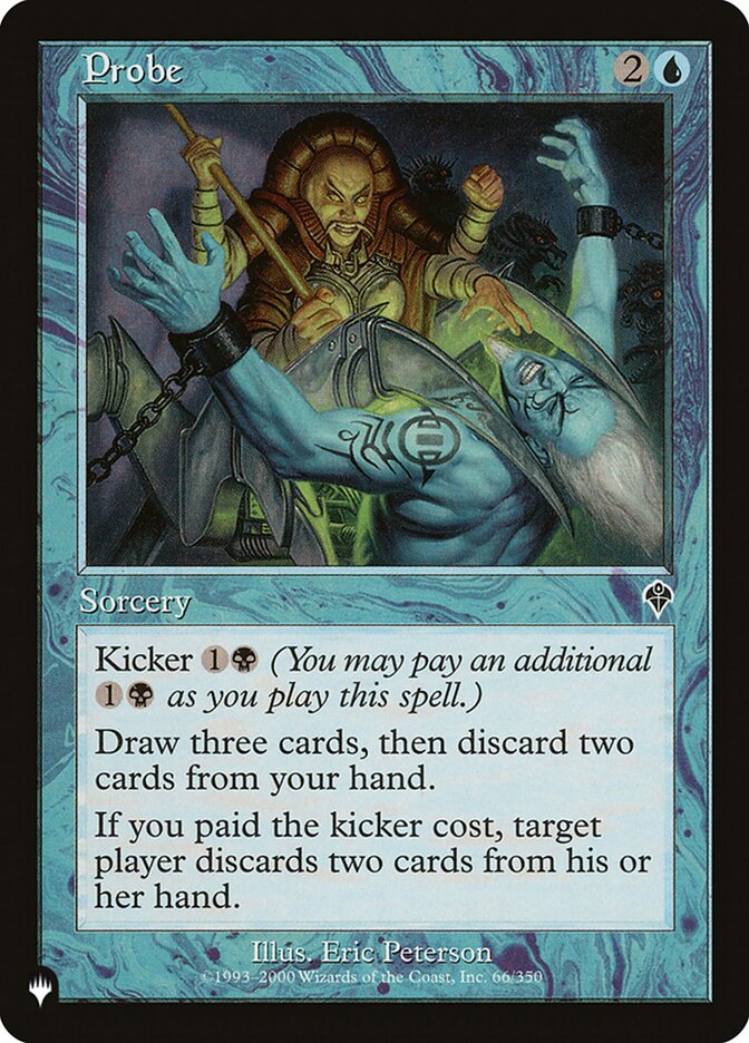 Probe [The List] | Jomio and Rueliete's Cards and Comics
